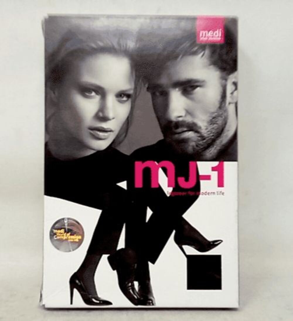 Mediven City MJ24523 Regular Pair Calf 15-20mm Ct Jet Black, Medium, MJ-1 City